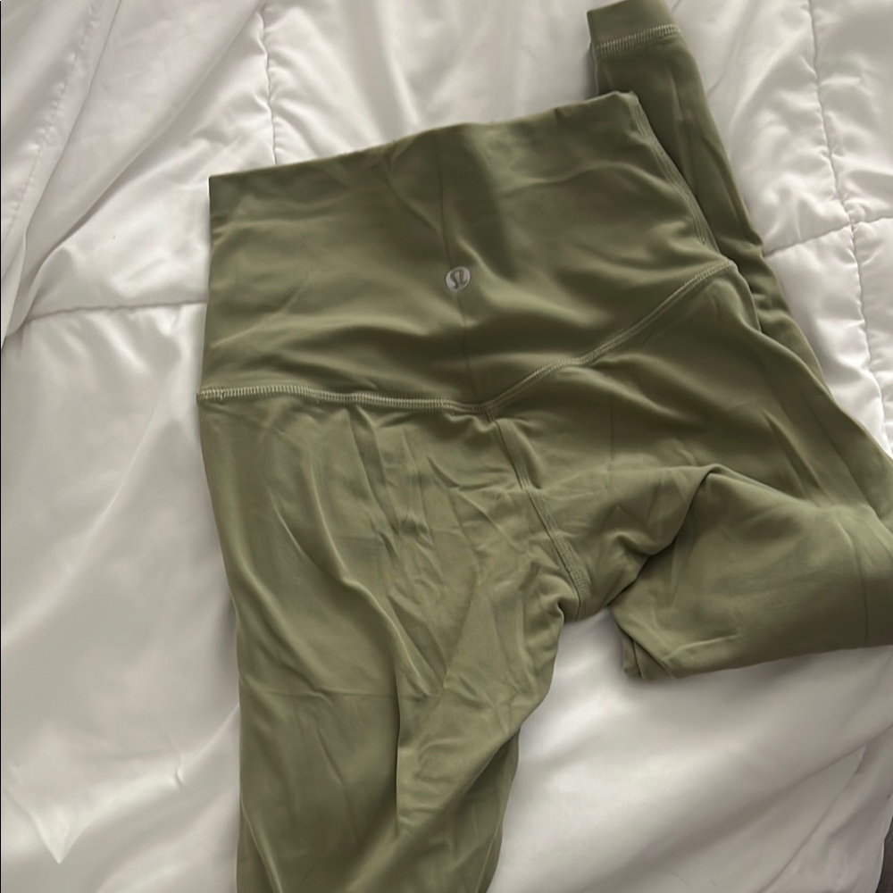 Lululemon Athletica Olive Green Leggings